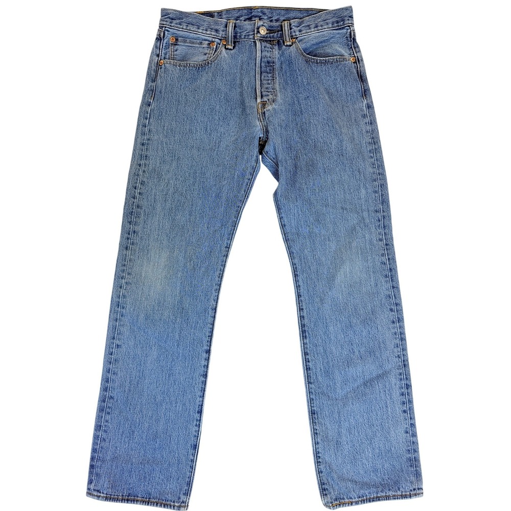 Levi Strauss 501 Original Fit Jeans Men 31x30 Blue Denim Straight Leg